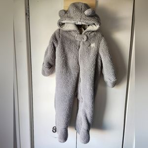 Gray sherpa body suit